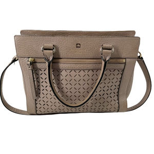 KATE SPADE ROMY PERRI LANE LEATHER TOTE BEIGE